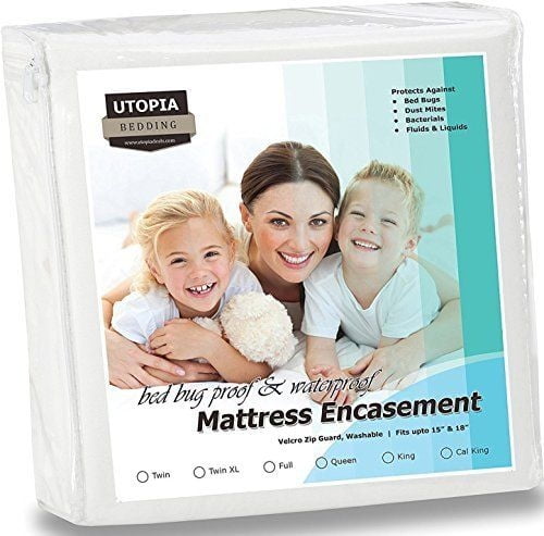 Utopia Bedding Waterproof Zippered Pillow Encasement Pack of 4 | 60 x 60 cm 