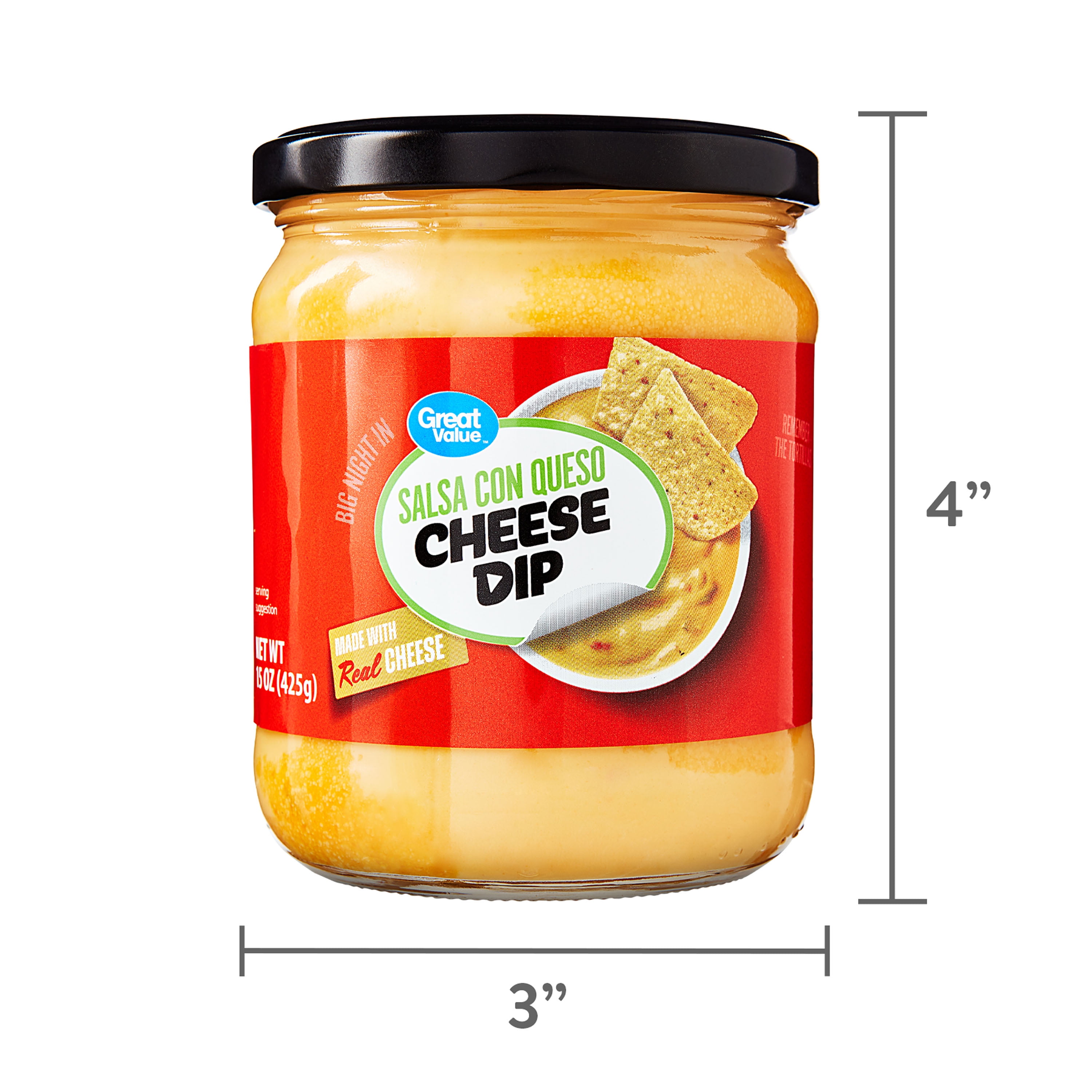 Great Value Salsa Con Queso Cheese Dip, 15 oz