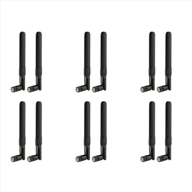 Antena 4G LTE Antena de Enchufe 8DBi SMA (12 Piezas) Enrutador 4G LTE Compatible Gateway TeléFono DoméStico Hotspot MóDem Enrutador