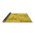 thumbnail image 2 of Ahgly Company Indoor Square Patchwork Yellow Transitional Area Rugs, 5' Square, 2 of 4