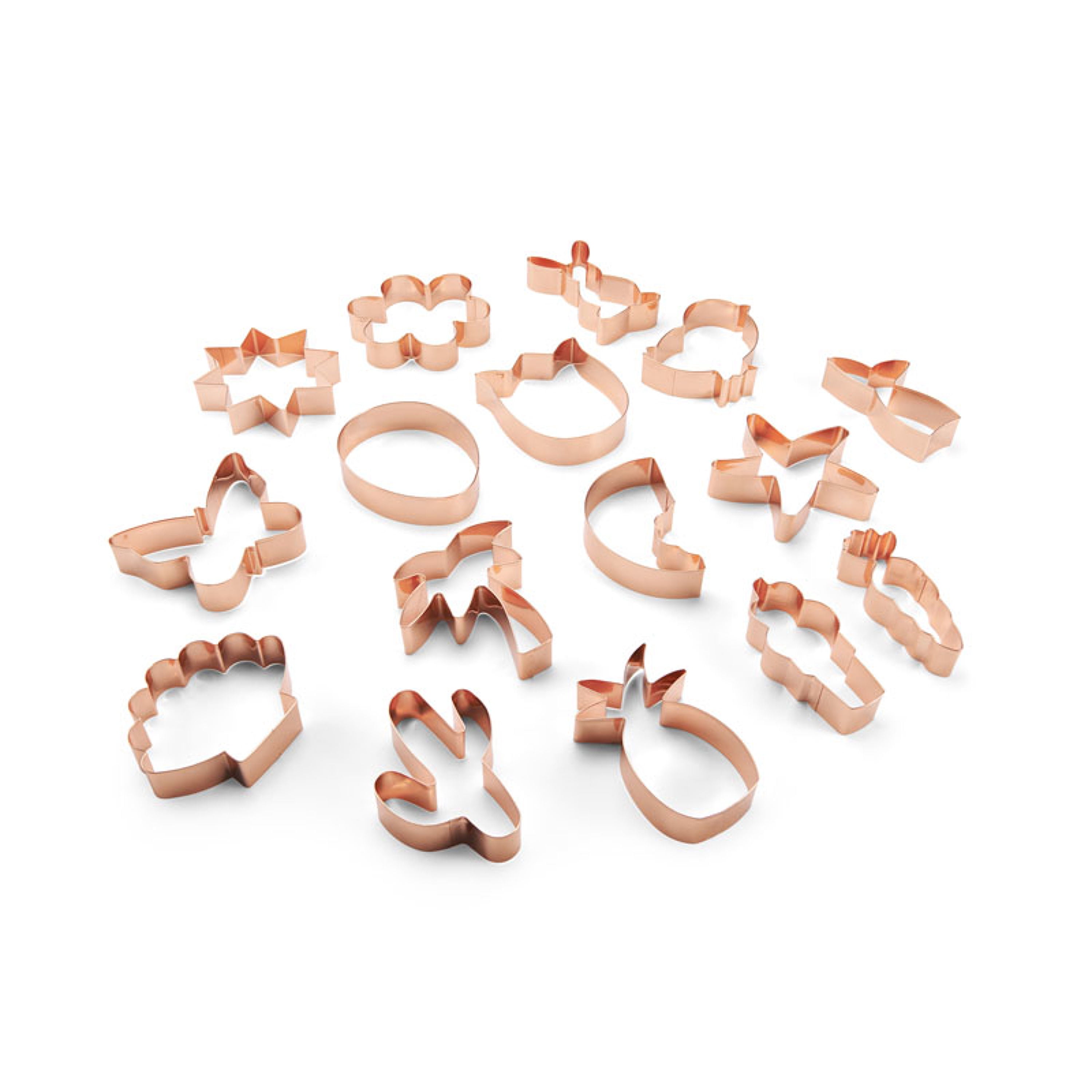 Chicago Metallic 16 Piece Copper Cookie Cutters