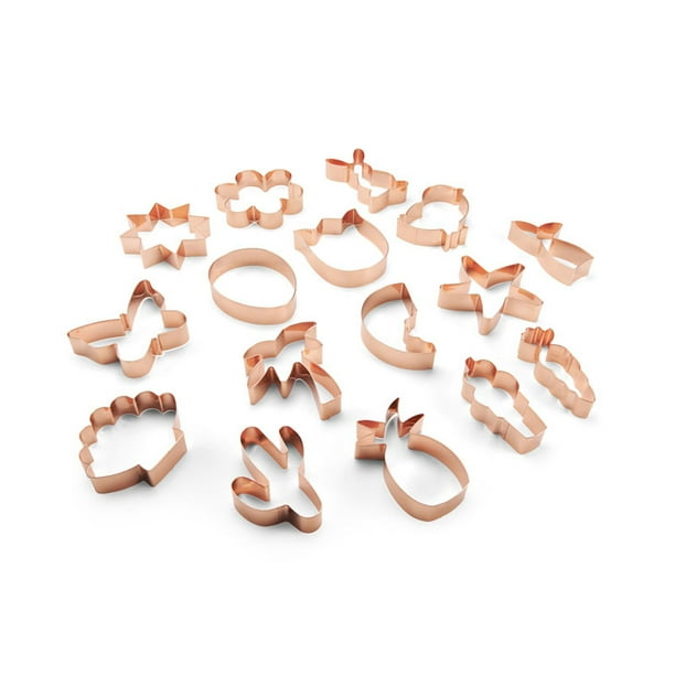 Chicago Metallic 16Piece Copper Cookie Cutters