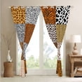 thumbnail image 4 of YST Western Curtains&nbsp;&&nbsp;Drapes 2 Panels 52"Wx63"L,Cowhide Cow Print Curtains Wild Animals Skin Blackout&nbsp;Curtains,Animal Hide Patchwork Spot Hair Western Home Decor, 4 of 6