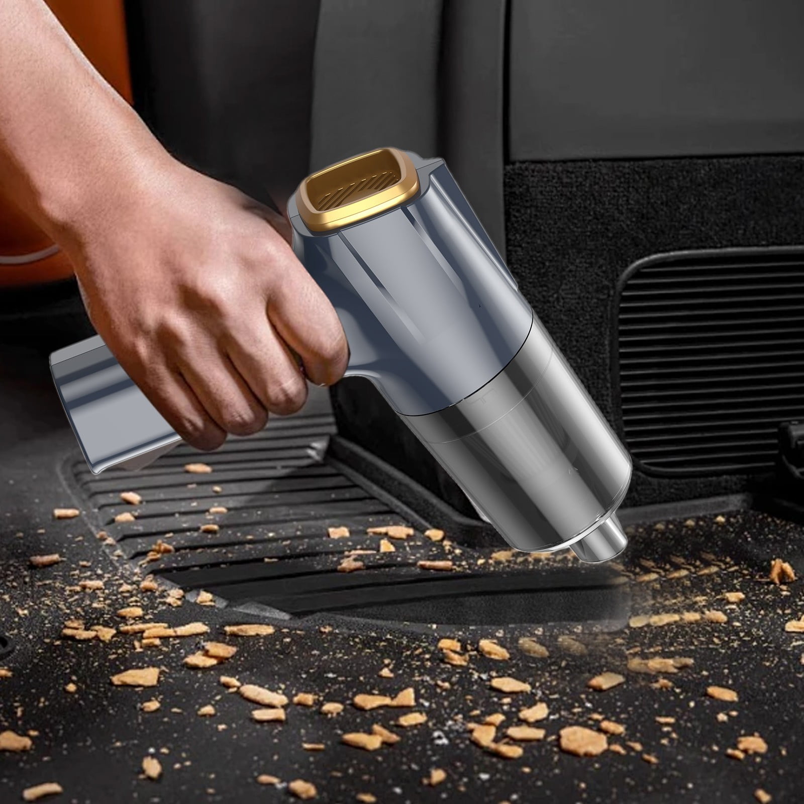 Fuebueo Mini Vacuum Cleaners, All-in-one, Lightweight with Powerful Suction, Multi-Nozzles Vacuum, Carpet Hard Floors Car,Washable Filter,Gift for Women Grandmom