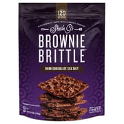 (3 Pack) Sheila G's Brownie Brittle Dark Chocolate Sea Salt Cookie Snack Thins, 5oz