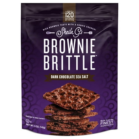 (3 Pack) Sheila G's Brownie Brittle Dark Chocolate Sea Salt Cookie Snack Thins,