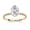 Yellow Gold, variant on Hidden Halo Engagement Rings for Women Center 9x6mm Oval and Round Cut Lab Created Moissanite Solitaire Wedding Anniversary Ring in 14K Yellow Gold Over Sterling Silver Size-8.5
