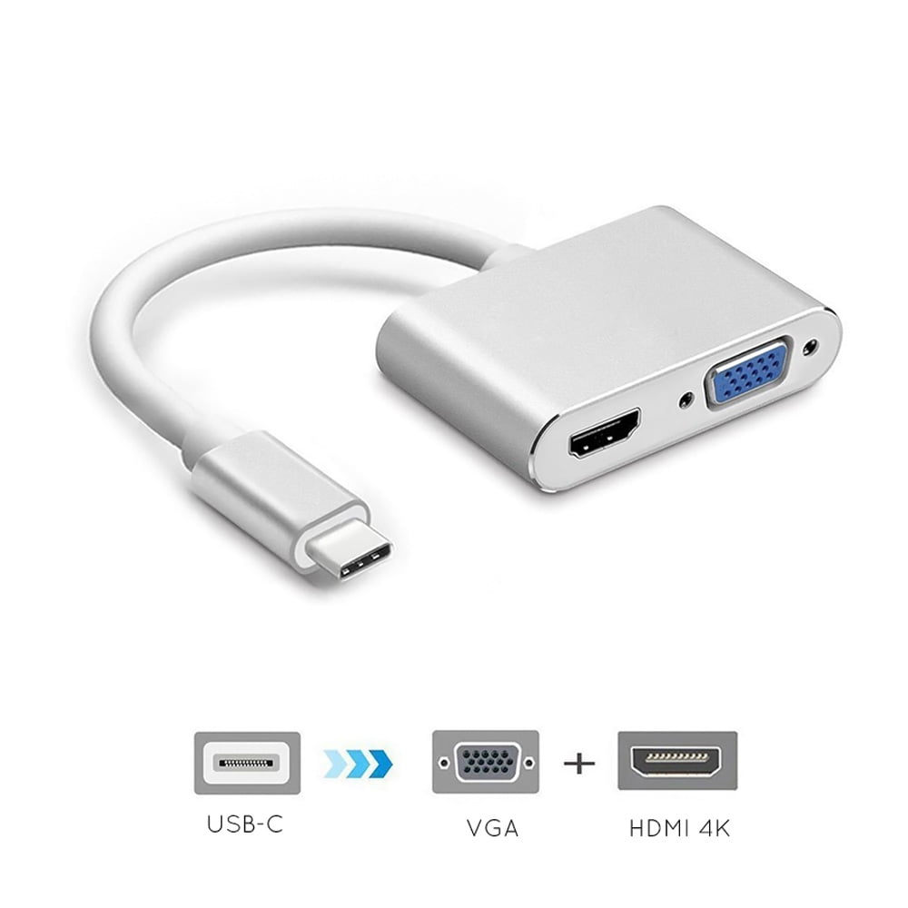 USBC to HDMI / VGA Converter Adapter 4K Screen Mirror Extend Graphics