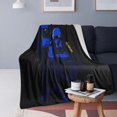 thumbnail image 3 of Blanket Throw Bedding Room Decor Flannel Blankets for Bed Sofa Warm Blankets 80"x60", 3 of 4
