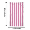 thumbnail image 3 of Oalirro Pink&White Cabana Stripe Beach & Pool Towels, Terry Beach Towel - Soft & Absorbant Printed Microfiber Bath Towel Beach Cushion Shawl Wipe Sweat Towel, 27.5" x 59.06"Inch, 3 of 3