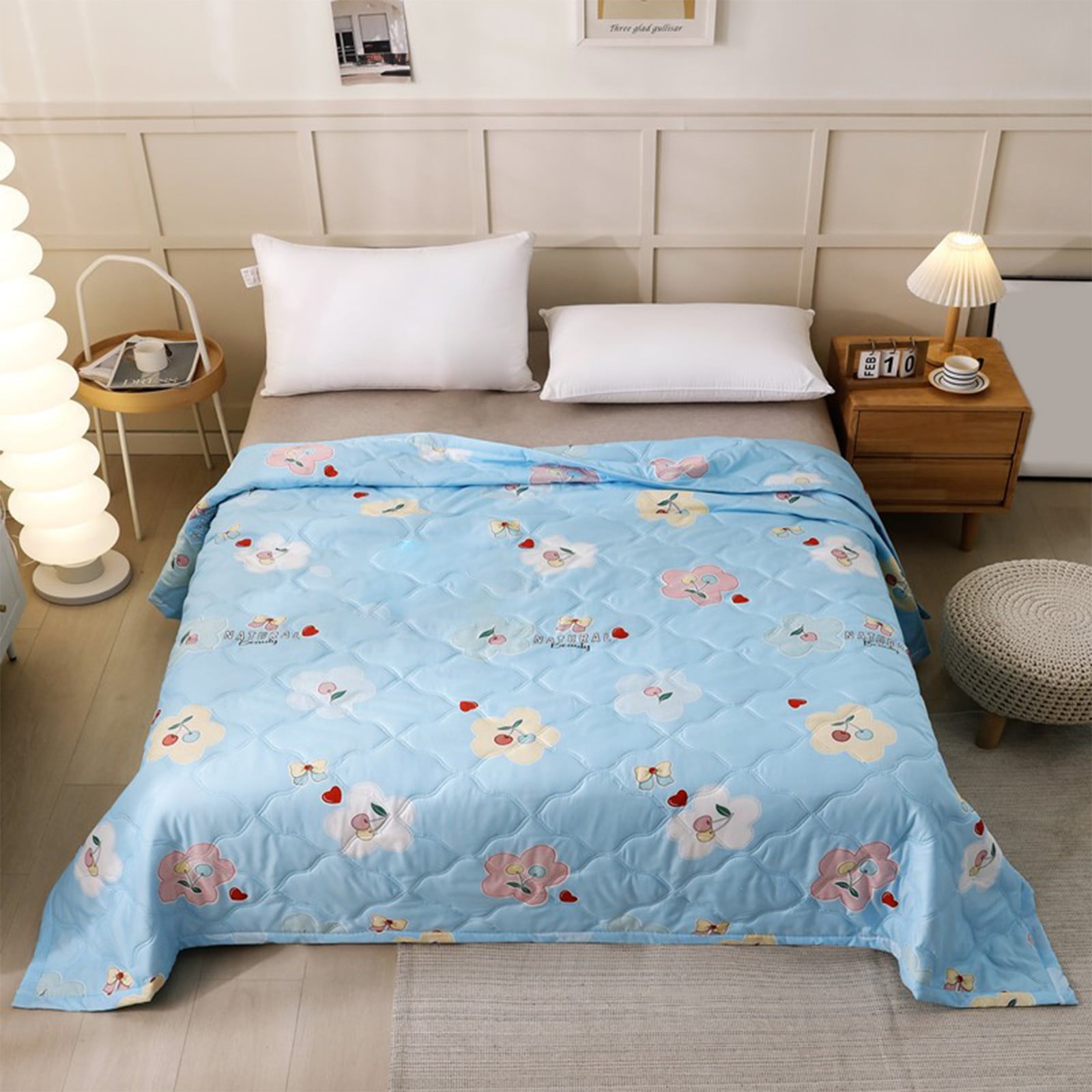 Seasonal Savings Cotton Bed Blanket Twin Cotton Thermal Blanket Lightweight Bed Throw Breathable Premium Soft Comfortable Blanket For All Season