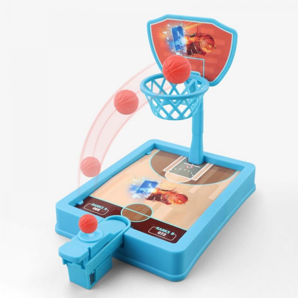 Tabletop Games 2-Player Desktop Table Basketball Games Classic Basketball  Shooting Toy Pool Toys For Toddlers 1-3 Plastic As Shown