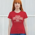 thumbnail image 4 of Proud Veteran T-Shirt Veteran's Day Military Honor US Flag Army Air Force RED Friday American Patriot Women's Tee, 4 of 7