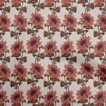 thumbnail image 1 of oneOone Cotton Silk Red Fabric Floral Quilting Supplies Print Sewing Fabric By The Yard 42 Inch Wide, 1 of 5