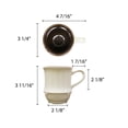 thumbnail image 4 of Arcadia melamine dinnerware collection 3.25 inch two tone - round base - 8 oz cup, comes in dozen, 4 of 4