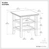 thumbnail image 5 of Simpli Home Acadian 19 inch Wide Solid Wood Transitional End Table in Warm Walnut Brown, 5 of 10
