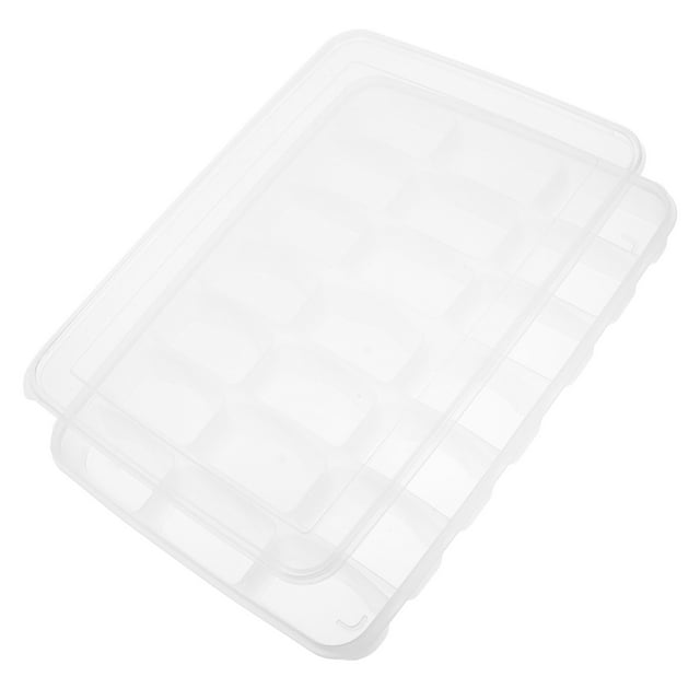 PTOOTP 1 caja para dumplings de una sola capa, ideal para el hogar, restaurante, cocina y tienda (21 compartimentos)