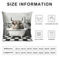 thumbnail image 5 of Orinice Cow Graphic Decorative Pillow Cover for Home Couch Living Room Bed Sofa, High-Quality Soft and Durable 1PC 24x24in, 5 of 5