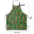 thumbnail image 5 of Lsque Mask And Palm Leaves Waterproof Apron Chef Aprons for Men Heavy Duty Chemical Work Apron Extra Long Grilling Aprons with Adjustable Bib Apron, 5 of 9