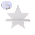 thumbnail image 4 of Wall Mounted Shelves Wooden Floating Shelf Wall Storage Rack Bamboo Float Hanging Shelf Star Floating Shelves, 4 of 5