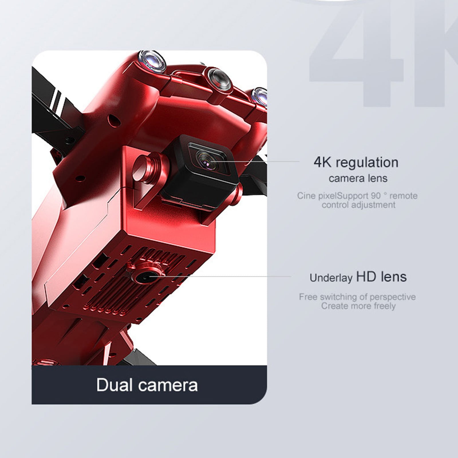 ESULOMP Drone with Dual 1080P HD FPV Camera Remote Control Toys Gifts for Boys Girls with Altitude Hold Headless Mode Start Speed Adjustment