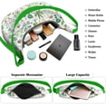 thumbnail image 2 of Lightweight Hobo Bag featuring Watercolor Flower Pattern Adjustable Strap Smooth Zipper Nylon Material Suitable for Daily Use and Outdoor Activities, 2 of 5