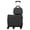 Black B, variant on 20 Inch Kids Ride-On Luggage with Small Carry-On Suitcase, Foldable Pedal, 6 Spinner Wheels & Retractable Handle, Hardshell Carry-On Suitcase for Smooth Rolling, Fun Scooter Suitcase for Travel