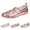 Pink, variant on Mary Jane Sneakers Two Strap Rounded Toe Ballet Flats for Women | Mary Jane Shoes, Sneakerina Flats, Shopping and Walking Shoes for Mordern Women, Student, Mom and Office Lady.