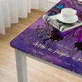thumbnail image 5 of WYYP Butterfly Poem Square Tablecloth Full Width Single-Sided Printing 100% Polyester Fiber 36*36, 5 of 8