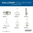 thumbnail image 5 of Galloway Collection Four-Light 30" Brushed Nickel Modern Farmhouse Foyer Light with Grey Washed Oak Accents, 5 of 8