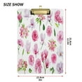 thumbnail image 2 of Peony Pink Flowers Acrylic Clipboards A4 Standard Letter Size Clipboard 12.5" X 9" Clip Board for Students Teacher Office, 2 of 7