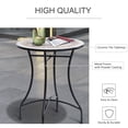 thumbnail image 4 of Outsunny 23.5" Mosaic Round Patio Table, Outdoor Ceramic Side Bistro Table, 4 of 10