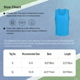 thumbnail image 4 of Sinleey Kids Boys Basketball Jerseys Basketball Training Uniform Gym Running Workout Athletic Crop Blue XL, 4 of 4