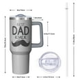 thumbnail image 2 of Father's Day Gift Set Idea, Best Dad Ever 40oz Tumbler with Straw, Stainless Steel Insulated Coffee Cup, Perfect Birthday Christmas Present for Dad Daddy from Daughter Son, Leak Proof Lid, 2 of 5
