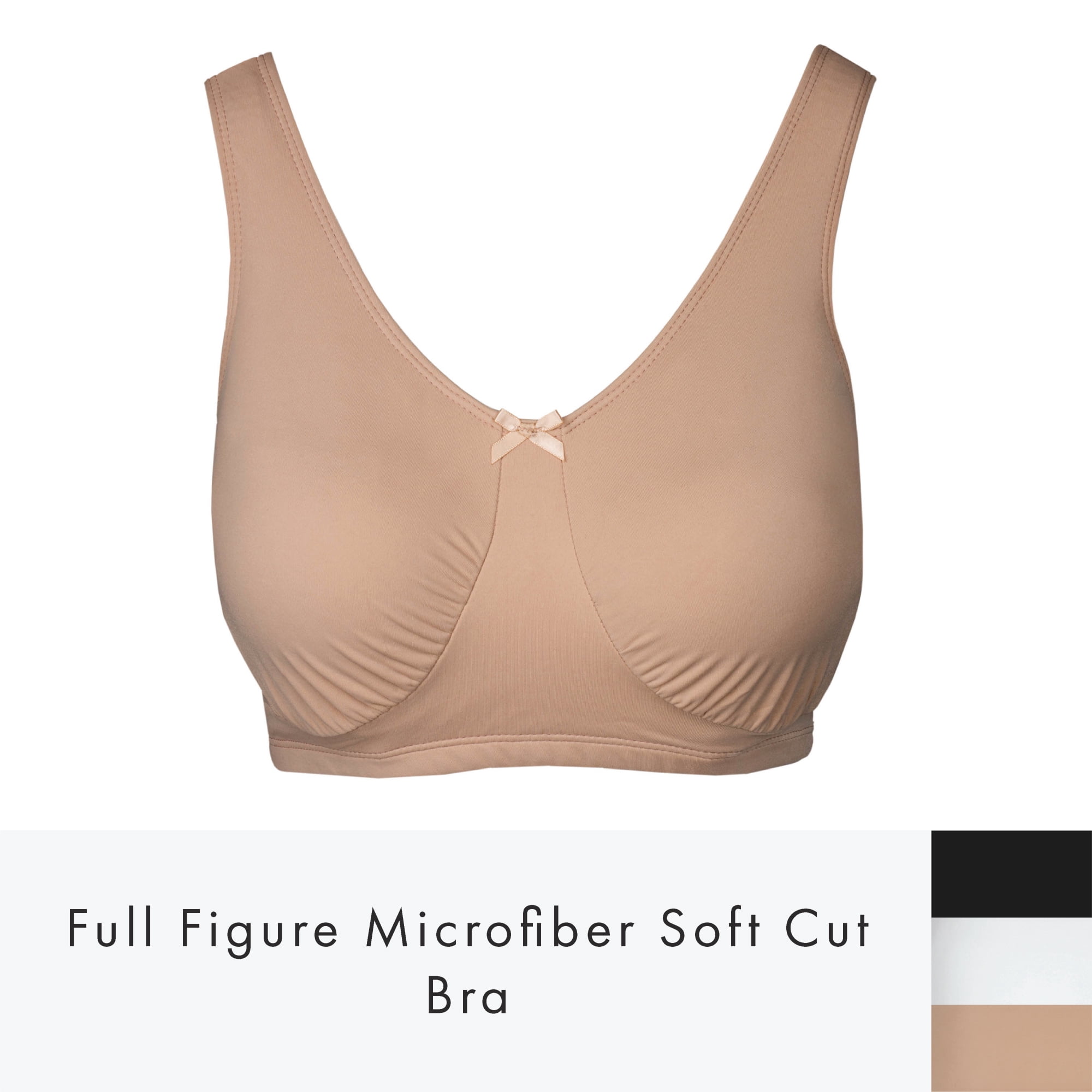 Elita Women's Plus Full Figure Microfiber Soft Cup Bra