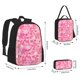 thumbnail image 2 of Disketp Love Mochila Estampada de Gran Capacidad con Lonchera y Estuche, Set de 3 Piezas para Estudiantes, 2 of 7