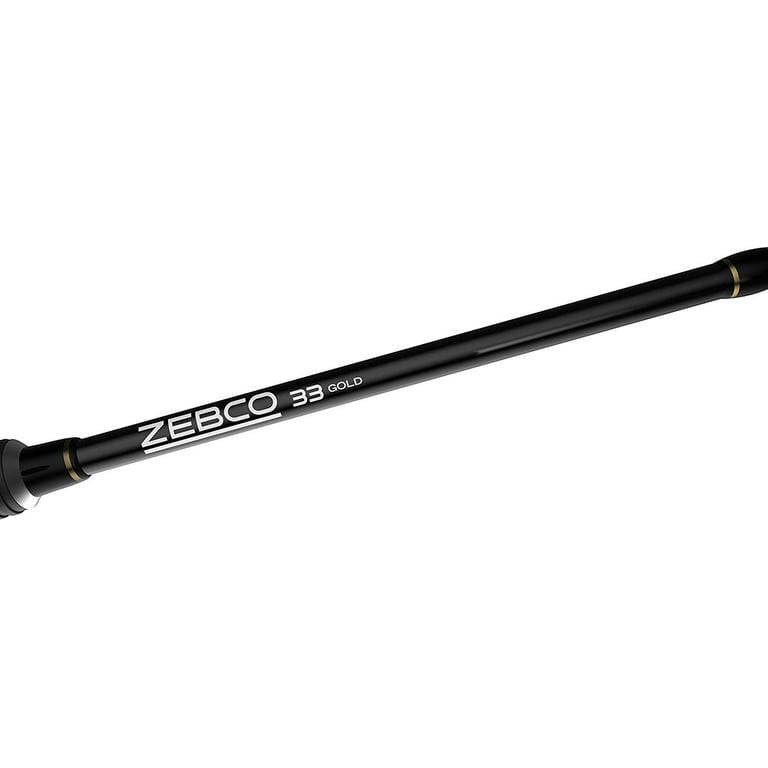 Zebco 33 Gold Spincast Reel and Fishing Rod Combo, 6-Foot Graphite