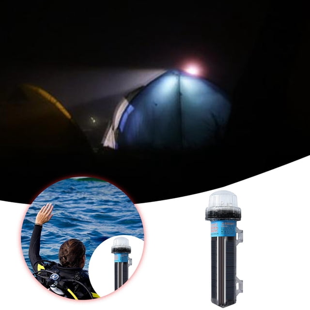Klonfd Warning Light Solar Powered IP68 And Stable Navigation Light For Boats Fully Charged In Two Days
