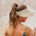 thumbnail image 4 of Sun Hats For Women Woman's Summer Sunhat Sun Protection Knitting Collapsible Fashion Casual Hat Hats For Women, 4 of 5