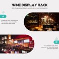 thumbnail image 3 of KHBUAB Wall-Mounted Wrought Iron Storage Rack Wine Bottle Holder 1Pack, 3 of 8
