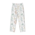 thumbnail image 6 of Uemuo Sea Animals Pattern Men's Wide Leg Palazzo Lounge Pants with Pockets Light Weight Loose Comfy Casual Pajama Pants-Small, 6 of 9
