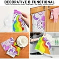 thumbnail image 3 of Funny Unicorn Pooping Rainbow Kitchen Dish Towels Set of 1, Cartoon Washable Tea Towels Dishcloths Lint-Free 18x28 Inch Fast Drying for Kitchen Restaurant Bar Clean, 3 of 6