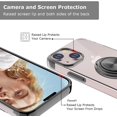 thumbnail image 4 of Compatible with iPhone 13 6.1 inch Case, Ultra Slim Soft TPU Cover Built-in Rotatable Ring Kickstand Fit Magnetic Car Mount for iPhone 13 6.1 inch, Black, 4 of 16