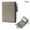 Elephant Grey, variant on Women Ultra-Thin Short Wallet Top Grain Leather RFID Blocking Zipper Coin Purse, Red