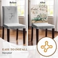thumbnail image 5 of Sage Green Truck Chair Covers Set of 1 Ocean Starfish Shell Chair Back Covers Stretch Removable Washable Slipcovers Protector for Dining Room Kitchen Party Decor, 5 of 5