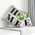 thumbnail image 3 of Rustic Pillow Covers 20x20 Inch Decorative Throw Pillow Cover, Eucalyptus Leaves Green Wreath Wooden Plaid Home Sofa Pillowcases Accent Cushion Case Home Decor Bedroom Living Room, 3 of 6