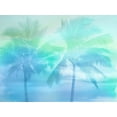 thumbnail image 2 of Jensen, Mia 14x12 White Modern Wood Framed Museum Art Print Titled - Palm Breeze Blue I, 2 of 4