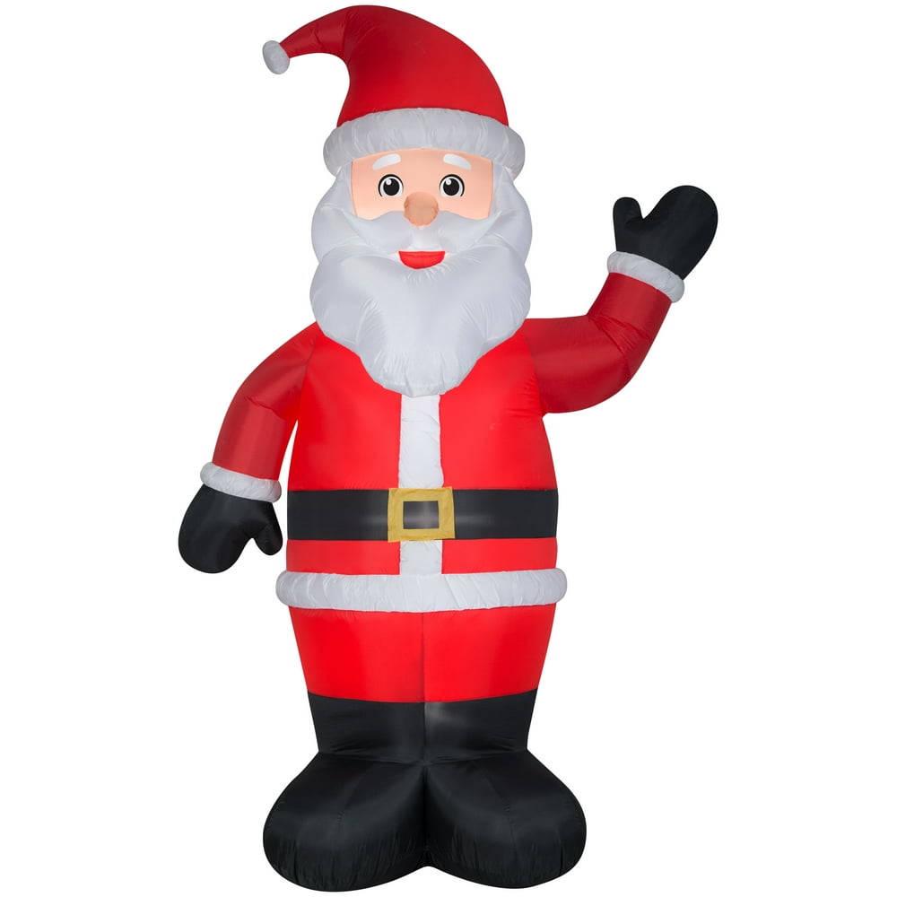 Holiday Time Yard Inflatables Santa, 10 ft