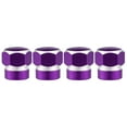 thumbnail image 7 of Motoforti Universal Color Tire Valve Cap Hexagon Shape Aluminum Alloy Purple 4 Pcs, 7 of 7