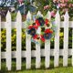 thumbnail image 4 of Coronas de Puerta de Primavera para la Puerta Delantera Afuera Simulada Corona de Flores Decoración Colgante de la Puerta para Boda Al Aire Libre de Interior Bienvenida, 4 of 8